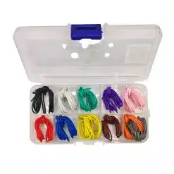 Kit De 11M De Cable Para Proto All Colors Con Caja Organizadora(1M Rojo, 1M Negro, 1M Azul, 1M Blanco, 1M Verde, 1M Amarillo, 1M Gris, 1M Naranja, 1M Morado, 1M Rosa, 1M Café)