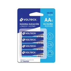 Blister De 4 Pilas (Baterías) AA Volteck Alcalina - 46315